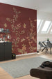 Komar Chinoiserie Intisse Papier Peint 250x250cm 5 bandes interieur | Yourdecoration.fr