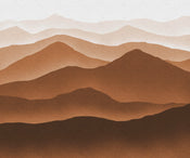 Komar Macchiato Mountains Intisse Papier Peint 300x250cm 6 bandes | Yourdecoration.fr