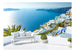 Papier Peint - View on Santorini - Intissé