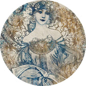 Komar Goddess Papier Peint 125x125cm Rond | Yourdecoration.fr