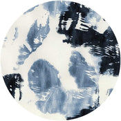 Komar Arty Blue Papier Peint 125x125cm Rond | Yourdecoration.fr