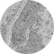 Komar Map Papier Peint 125x125cm Rond | Yourdecoration.fr