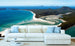 Dimex Aerial View of Beach Papier Peint 375x250cm 5 bandes ambiance | Yourdecoration.fr