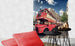 Dimex Double Decker Bus Papier Peint 225x250cm 3 bandes ambiance | Yourdecoration.fr