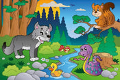 Dimex Forest Animals Papier Peint 375x250cm 5 bandes | Yourdecoration.fr