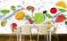 Dimex Fruits in Water Papier Peint 375x250cm 5 bandes ambiance | Yourdecoration.fr