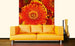 Dimex Gerbera Papier Peint 225x250cm 3 bandes ambiance | Yourdecoration.fr