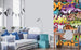 Dimex Graffiti Art Papier Peint 150x250cm 2 bandes ambiance | Yourdecoration.fr