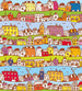 Dimex Houses in Town Papier Peint 225x250cm 3 bandes | Yourdecoration.fr