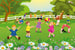 Dimex Kids in Garden Papier Peint 375x250cm 5 bandes | Yourdecoration.fr