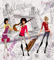 Dimex London Style Papier Peint 225x250cm 3 bandes | Yourdecoration.fr