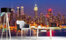 Dimex Manhattan at Night Papier Peint 375x250cm 5 bandes ambiance | Yourdecoration.fr