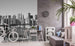 Dimex Manhattan Gray Papier Peint 225x250cm 3 bandes ambiance | Yourdecoration.fr