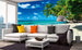 Dimex Paradise Beach Papier Peint 375x250cm 5 bandes ambiance | Yourdecoration.fr