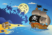 Dimex Pirate Ship Papier Peint 375x250cm 5 bandes | Yourdecoration.fr