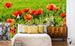 Dimex Poppy Field Papier Peint 375x250cm 5 bandes ambiance | Yourdecoration.fr