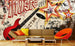 Dimex Red Guitar Papier Peint 375x250cm 5 bandes ambiance | Yourdecoration.fr