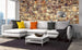 Dimex Rock Wall Papier Peint 375x150cm 5 bandes ambiance | Yourdecoration.fr