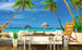 Dimex Tropical Beach Papier Peint 375x250cm 5 bandes ambiance | Yourdecoration.fr