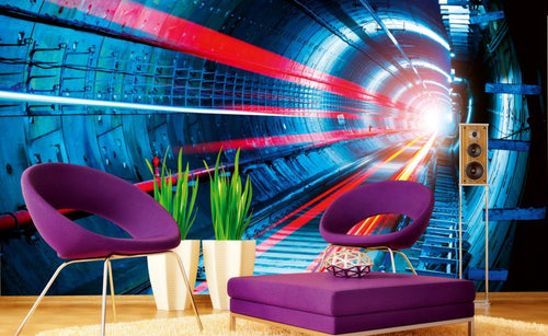 Dimex Tunnel Papier Peint 375x250cm 5 bandes ambiance | Yourdecoration.fr