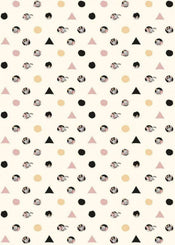 Komar Dumbo Angles Dots Papier Peint Intissé 200x280cm 4 bandes | Yourdecoration.fr