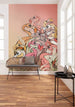 Komar Flamingos and Lillys Papier Peint Intissé 200x280cm 4 bandes ambiance | Yourdecoration.fr