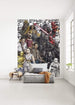 Komar Star Wars Retro Cartoon Papier Peint Intissé 200x280cm 4 bandes ambiance | Yourdecoration.fr