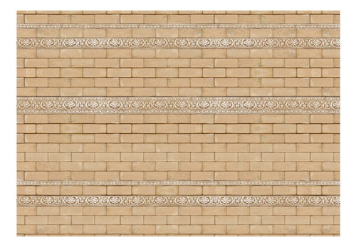 Papier Peint - Brick with Ornaments - Intissé