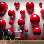 Papier Peint - Red Balls - Intissé