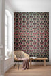 Komar Paon Rouge Papier Peint Intissé 200x280cm 4 bandes ambiance | Yourdecoration.fr