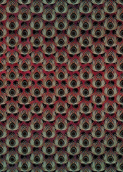 Komar Paon Rouge Papier Peint Intissé 200x280cm 4 bandes | Yourdecoration.fr
