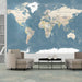 Papier Peint - Vintage World Map 250x175cm - Intissé