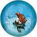 Komar Ariel Dreaming Papier Peint Adhésif 125x125cm Rond | Yourdecoration.fr