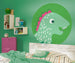 Komar Little Dino Tyranno Papier Peint Adhésif 125x125cm Rond ambiance | Yourdecoration.fr