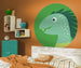 Komar Little Dino Velo Papier Peint Adhésif 125x125cm Rond ambiance | Yourdecoration.fr