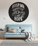 Komar Star Wars Help Me Obi Wan Papier Peint Adhésif 125x125cm Rond ambiance | Yourdecoration.fr