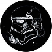 Komar Star Wars Ink Stormtrooper Papier Peint Adhésif 125x125cm Rond | Yourdecoration.fr