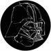 Komar Star Wars Ink Vader Papier Peint Adhésif 125x125cm Rond | Yourdecoration.fr