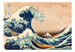 Papier Peint - Hokusai the Great Wave Off Kanagawa Reproduction - Intissé