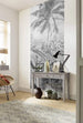 Komar Amazonia Black and White Papier Peint Intissé 100x250cm 1 bande ambiance | Yourdecoration.fr