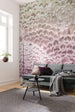 Komar Pale Feathers Papier Peint Intissé 200x250cm 2 bandes ambiance | Yourdecoration.fr