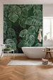 Komar Monstera on Marble Papier Peint Intissé 200x250cm 2 bandes ambiance | Yourdecoration.fr