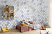 Komar Shelly White Papier Peint Intissé 500x250cm 5 bandes ambiance | Yourdecoration.fr