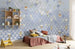 Komar Shelly Bluewave Papier Peint Intissé 500x250cm 5 bandes ambiance | Yourdecoration.fr