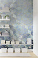 Komar Mosaik Azzuro Papier Peint Intissé 200x250cm 2 bandes ambiance | Yourdecoration.fr