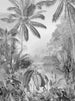 Komar Lac Tropical Black And White Papier Peint Intissé 200x270cm 2 bandes | Yourdecoration.fr