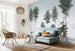 Komar Pines Papier Peint Intissé 400x280cm 4 bandes ambiance | Yourdecoration.fr