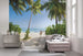 Komar Palmy Beach Papier Peint Intissé 300x250cm 3 bandes ambiance | Yourdecoration.fr